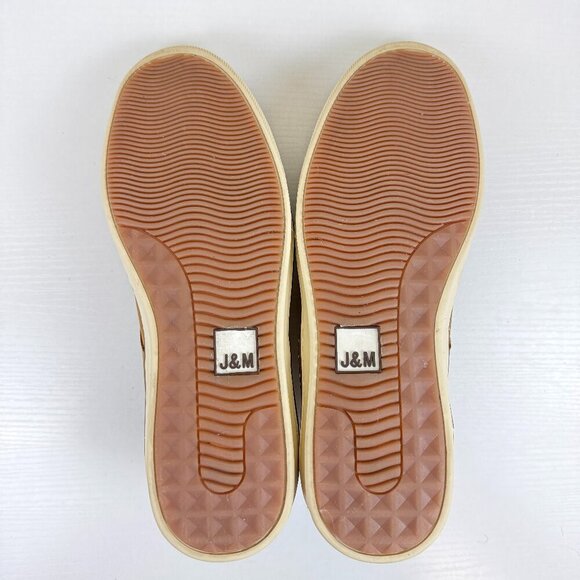 Like New Johnstone & Murphy McGuffey Tan Oiled Full Grain Leather Derby Sneaker